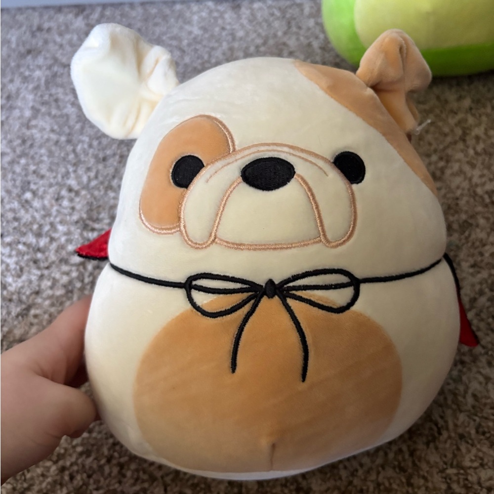Squishmallows Brock Bulldog Plush with Cape